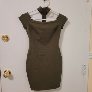 Olive Green Guess Dress Choker XS